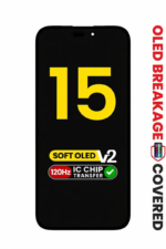 OLED Assembly for iPhone 15 (Aftermarket QV8 / Soft) (IC Transfer Eligible)