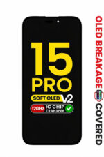 OLED Assembly for iPhone 15 Pro (Aftermarket QV8 / Soft / 120HZ) (IC Transfer Eligible)